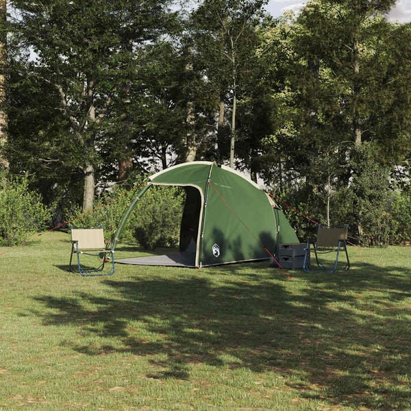 vidaXL Tent Folding Green 370 x 230 x 185 cm Polyester and fibreglass
