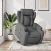 vidaXL Stand up Massage Recliner Chair Dark Gray Fabric