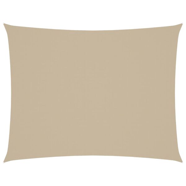 vidaXL Sunshade Sail Oxford Fabric Rectangular 9.8x14.8' Beige