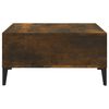 vidaXL Coffee Table Smoked Oak Engineered wood, metal Medium