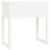vidaXL Planter White Solid Pine Wood 30.7x15.7x31.9 in Durable Planter