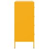 vidaXL Sideboard Mustard yellow Steel 26.8 in x 15.4 in x 35.0 in