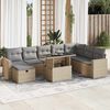 vidaXL Garden Sofa Set Beige