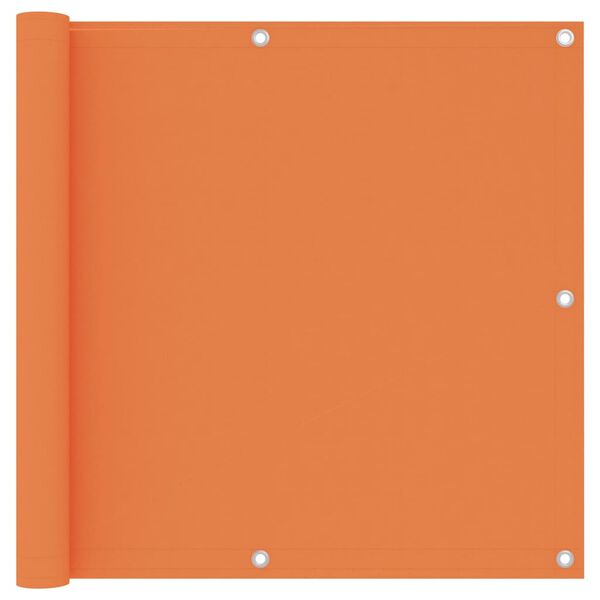 vidaXL Balcony Screen Orange 35.4x157.5" Oxford Fabric