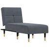 vidaXL Chaise Lounge Dark Grey Velvet (100% polyester), plywood, metal