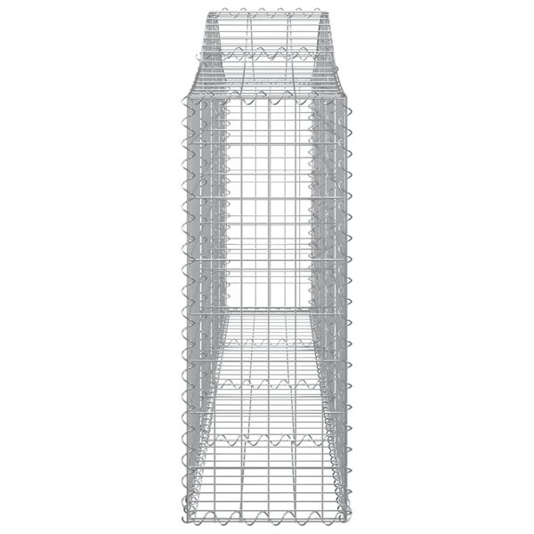 vidaXL Gabion Basket Silver Galvanized Iron Large Durable