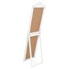 vidaXL Free-standing Mirror White Glass Full-length Foldable