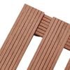 vidaXL Plant Trolley Set of 4 Brown Wood-Plastic Composite 11.8x11.8 in