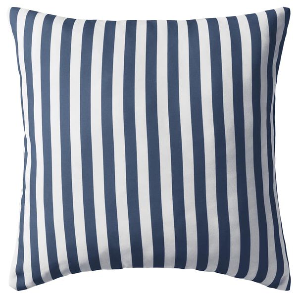 vidaXL Patio Pillows 4 pcs Stripe Print 17.7x17.7" Navy