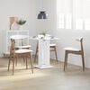 vidaXL Bistro Table White Engineered wood Small Bistro Table Square
