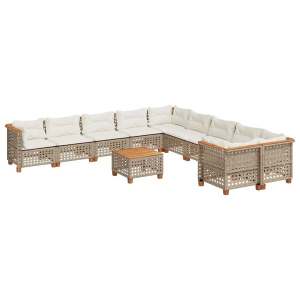vidaXL Garden Sofa Set Beige