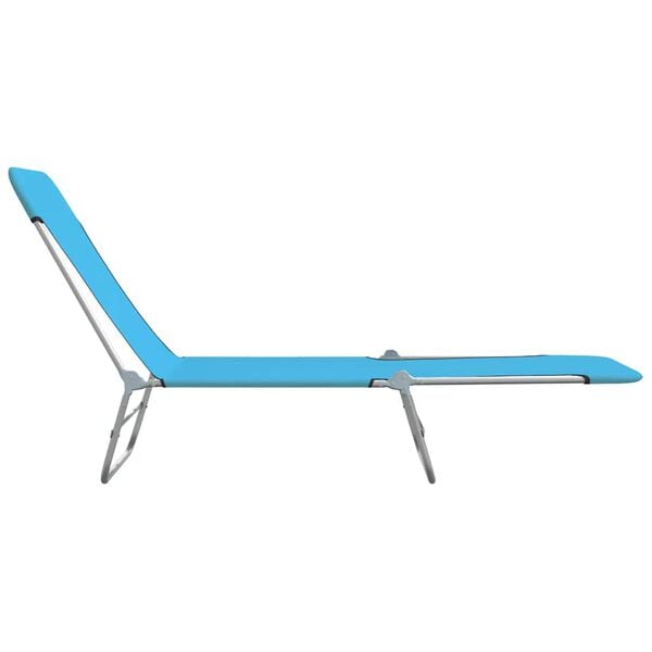 vidaXL Sunlounger Set of 2 Blue