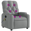 vidaXL Massage Recliner Chair Light Grey