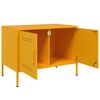 vidaXL TV Cabinet Mustard Yellow Steel Small TV Cabinet Rectangular
