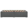 vidaXL Bed Frame Dark Gray Polyester fabric, Plywood, Engineered wood Twin