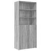 vidaXL Storage Cabinet Gray Sonoma Engineered Wood Tall Storage Cabinet