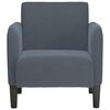 vidaXL Sofa Chair Dark Grey Velvet, Plywood Single Sofa Size Sofa Chair