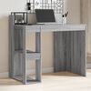 vidaXL Office Desk Grey sonoma Engineered wood Medium Office Desk