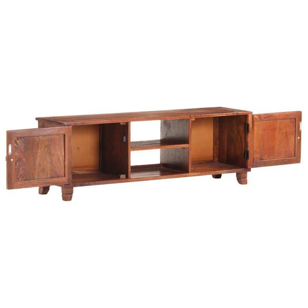 vidaXL TV Stand Honey Brown 47.2"x11.8"x16.1" Solid Wood Acacia