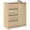 vidaXL Sideboard Sonoma Oak Engineered Wood Medium Sideboard