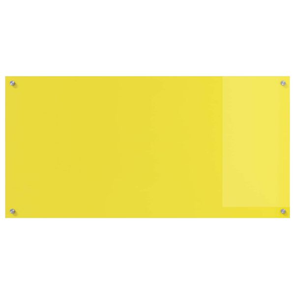 vidaXL Kitchen Backsplash Yellow 47.24 x 23.62 x 0.24 in