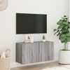 vidaXL TV Cabinet Grey Sonoma Engineered wood TV Cabinet Rectangular