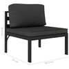 vidaXL Garden Lounge Set Anthracite