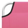 vidaXL Sun Lounger Pink Oxford fabric, Powder-coated steel Standard
