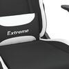 vidaXL Gaming Chair Black and White Fabric