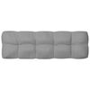 vidaXL Pallet Sofa Cushion Set of 7 Grey 100% polyester Extra Thick