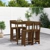 vidaXL Garden Bar Set Honey Brown Solid Pine Wood Medium Footrest