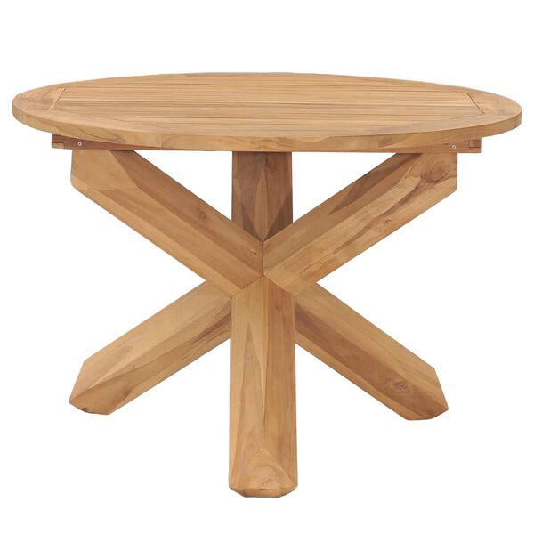 vidaXL Garden Table Warm Brown