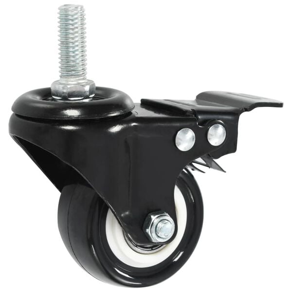 vidaXL 12 pcs Swivel Casters with Brakes 1.97 "