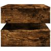 vidaXL Coffee Table Smoked Oak Engineered Wood 35.4 x 19.7 x 15.7 in