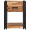 vidaXL Bedside Cabinet Brown 40 x 35 x 50 cm solid acacia wood