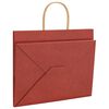 vidaXL Paper Bags 50 pcs with Handles Red 32x22x24 cm