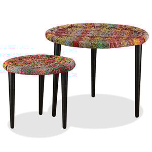 vidaXL Coffee Table Set of 2 Multicolor