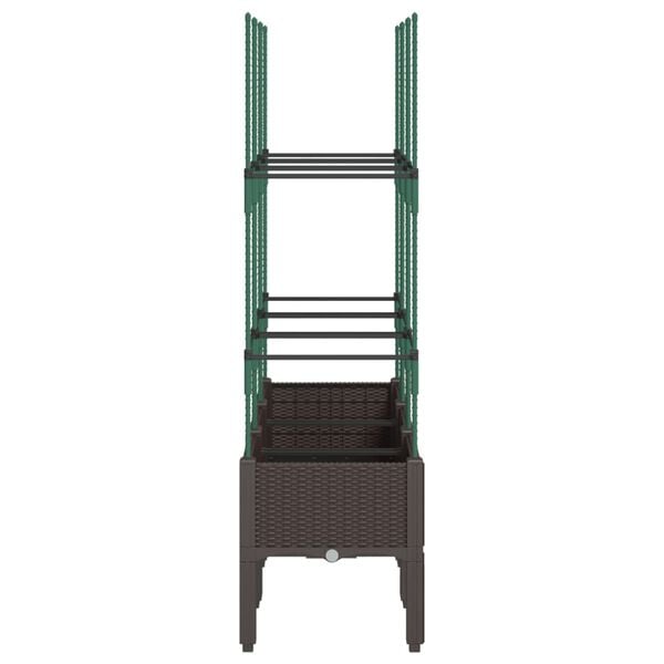 vidaXL Garden Planter Brown Polypropylene Standard Garden Planter