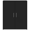 vidaXL Sideboard Black Engineered Wood 23.6x12.2x27.6 in Modern