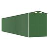 vidaXL Garden Shed Green Galvanized Steel Large Storage Garden Shed