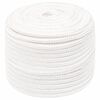 vidaXL Boat Rope Full White 0.47 " 820.2 ' Polypropylene