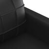 vidaXL 2-seater Sofa Black Faux leather, metal, textilene 2-seater