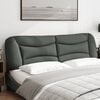 vidaXL Headboard Cushion Dark Gray Fabric (100% polyester) Large