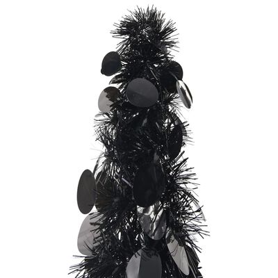 vidaXL Pop-up Artificial Christmas Tree Black 70.9" PET
