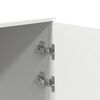 vidaXL Storage Cabinet White Engineered Wood Compact Stylish