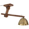 vidaXL Ceiling Lamp Antique brass Iron and solid mango wood Medium