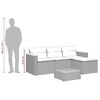 vidaXL Garden Sofa Set Beige