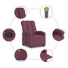 vidaXL Stand Up Massage Recliner Chair Purple