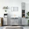 vidaXL Bathroom Cabinet Concrete Grey Engineered Wood Medium