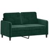 vidaXL Sofa Set Dark Green Velvet, Metal Large Seats Many Sofa Set